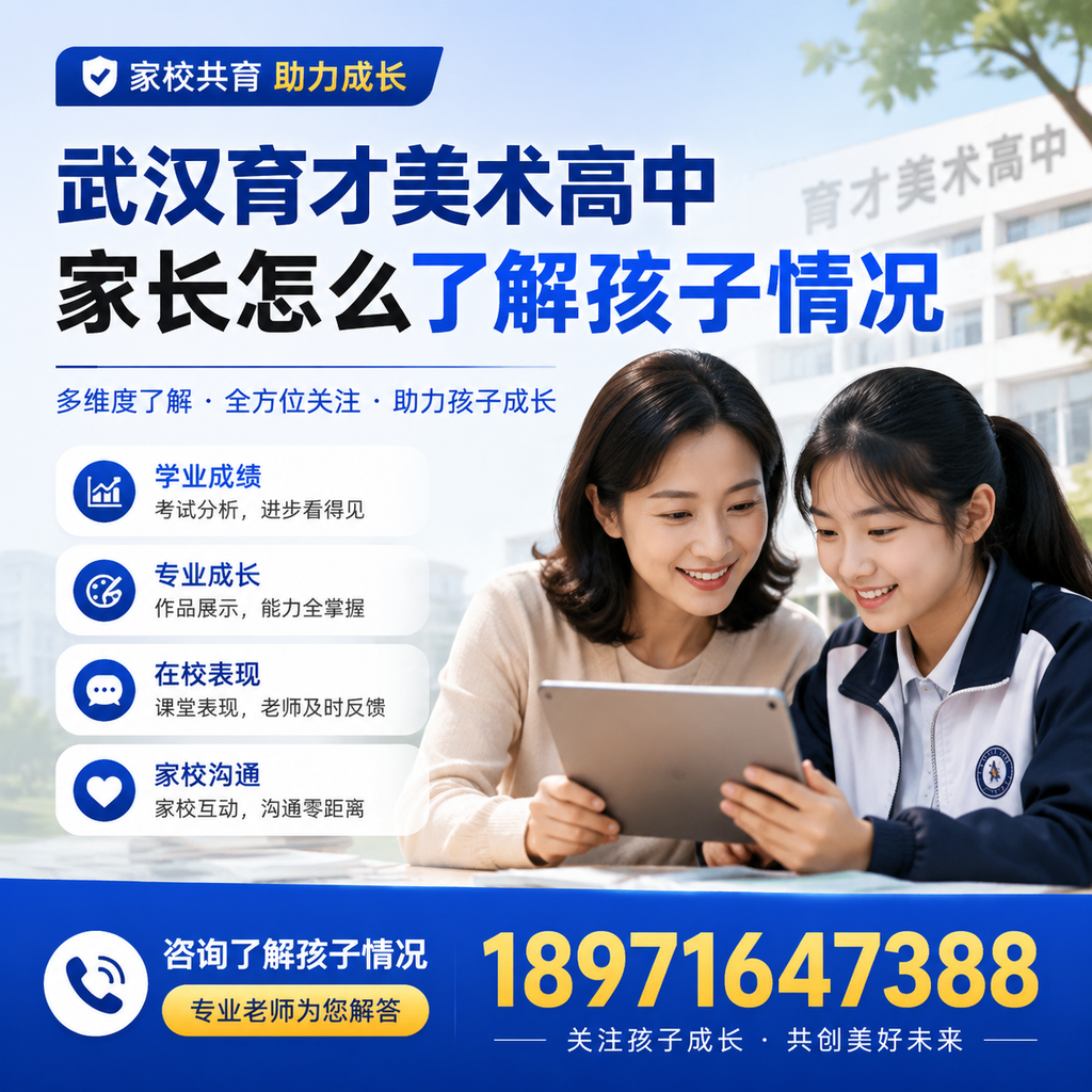 在，家长如何评估武汉育才美术高中孩子的学习效果