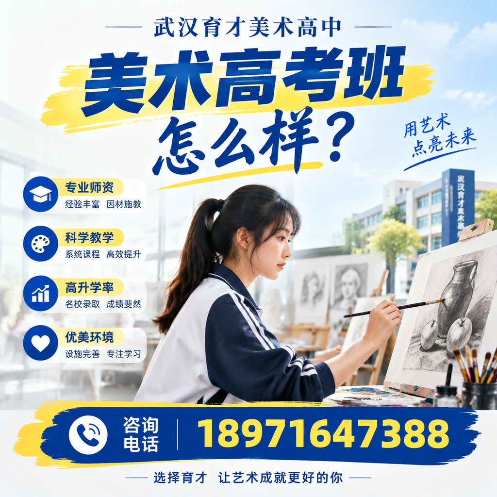 武汉育才美术高中美术高考班的课程内容及重点介绍