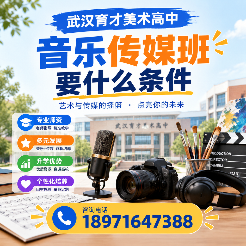 申请武汉育才美术高中音乐传媒班需满足哪些条件?