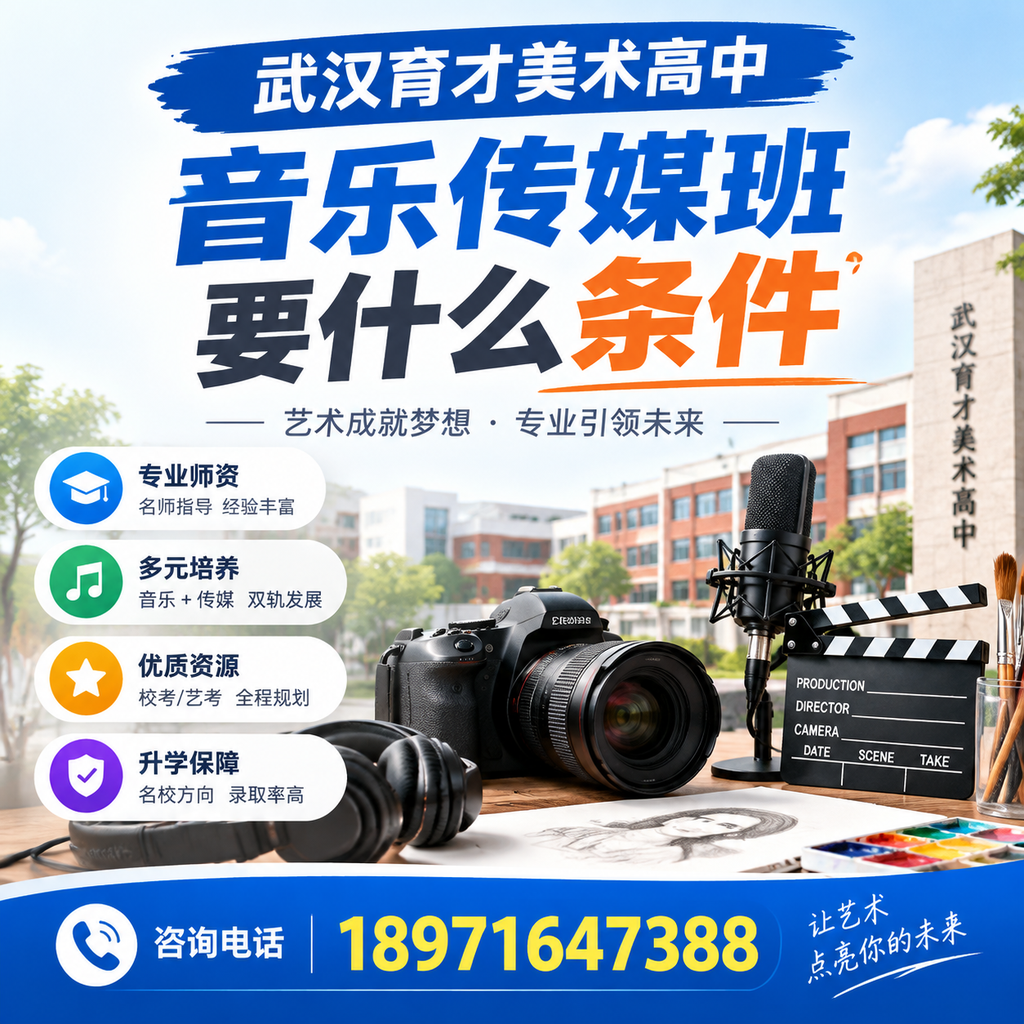 如何选择适合的武汉育才美术高中音乐传媒班?
