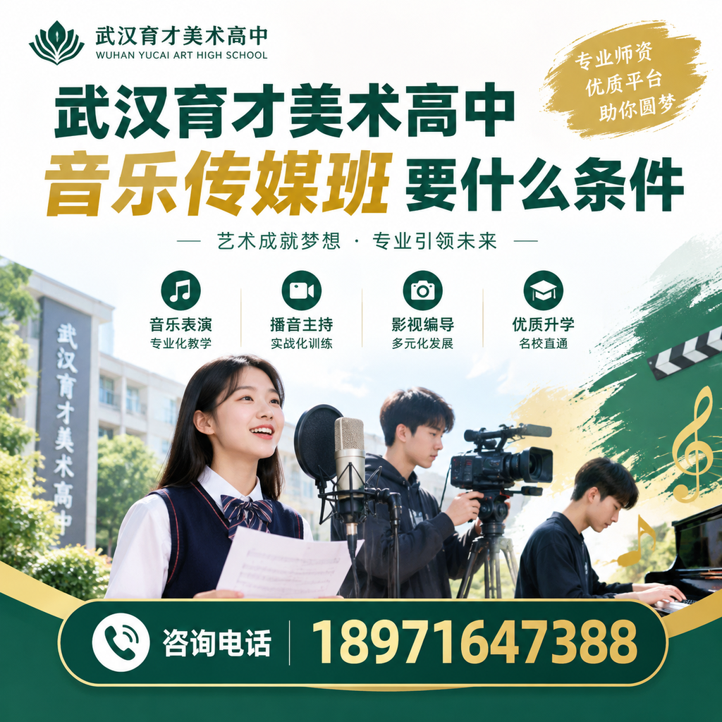 武汉育才美术高中音乐传媒班入学条件解读