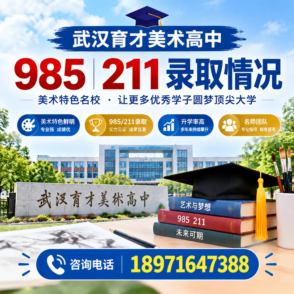 武汉育才美术高中985211录取情况对比其他院校