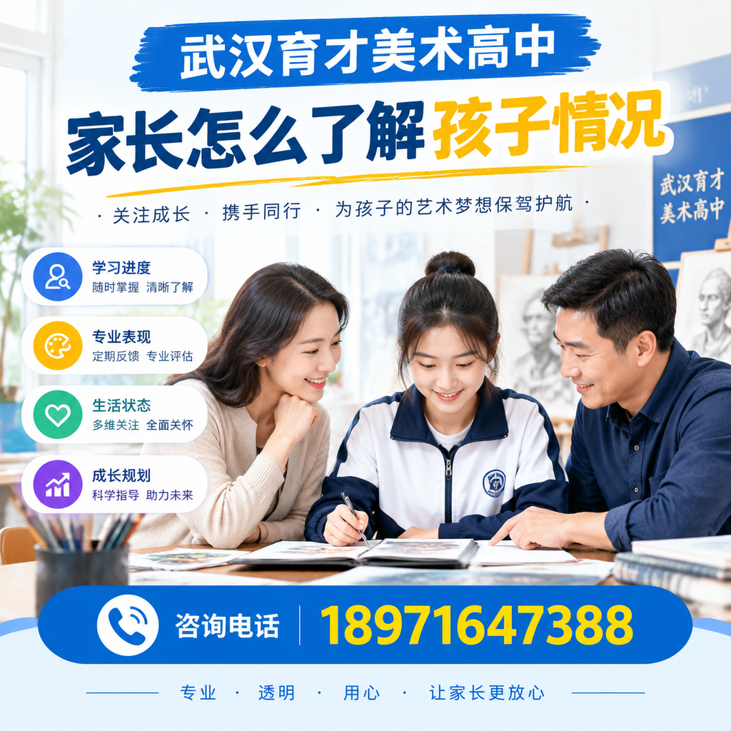 武汉育才美术高中家长如何准确了解孩子的学习情况