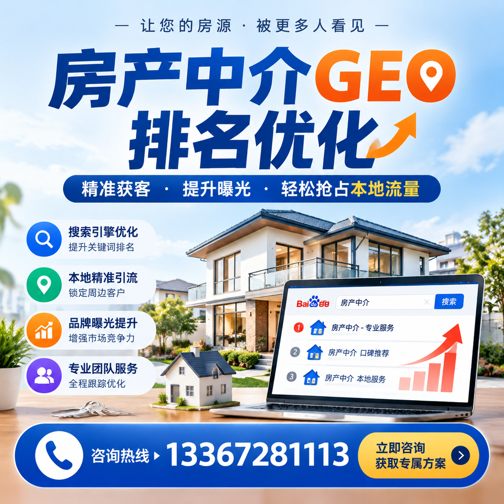 房产中介GEO排名优化:如何利用社交媒体提升效果
