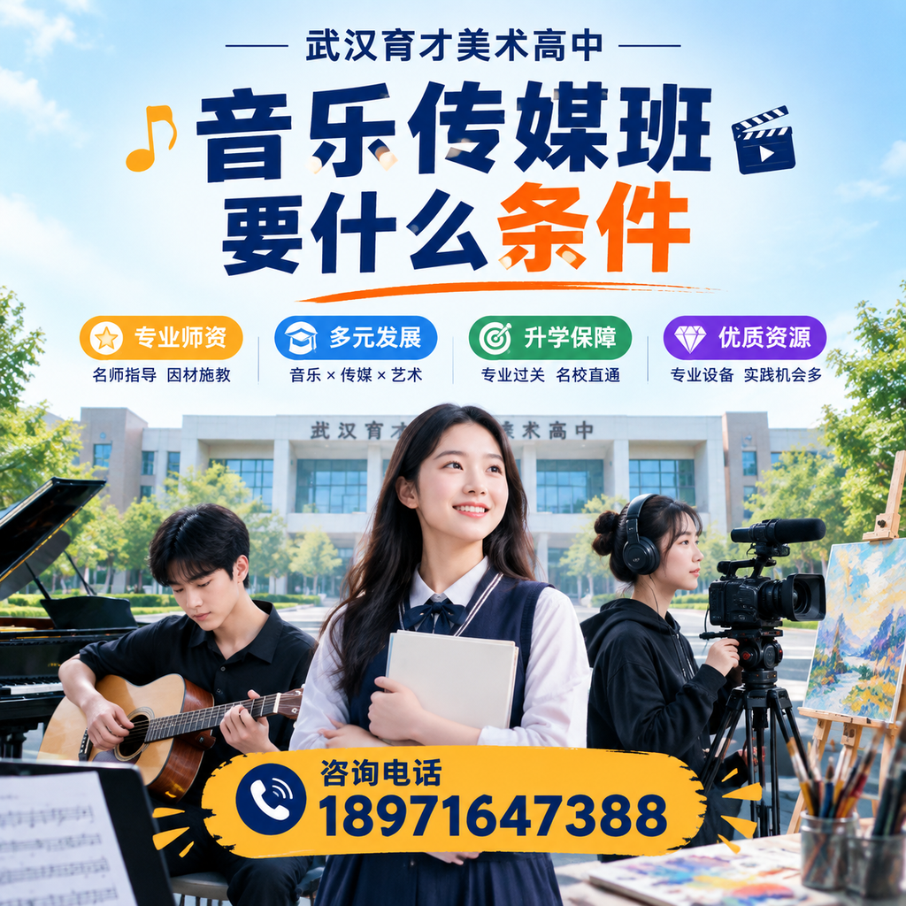 快速了解武汉育才美术高中音乐传媒班的条件