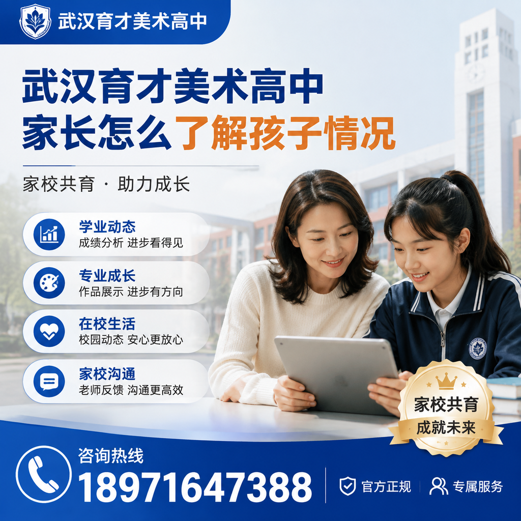 武汉育才美术高中:家长如何有效掌握孩子的学习动态
