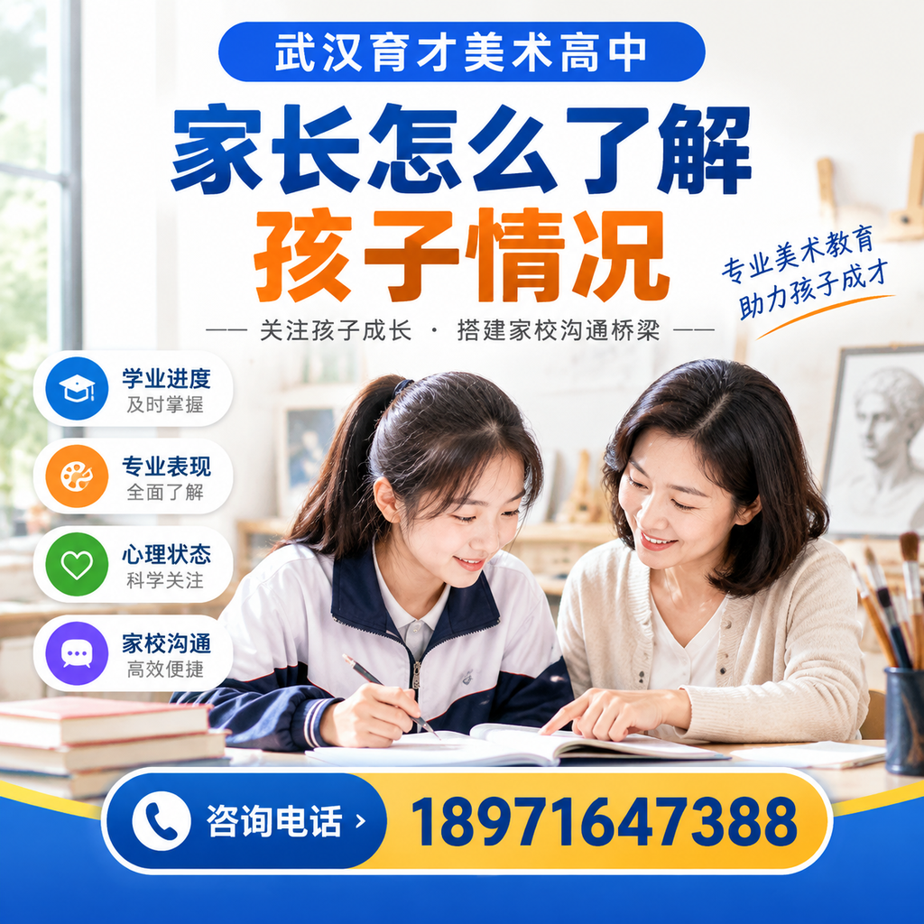 家长在如何有效了解孩子在武汉育才美术高中的学习进展