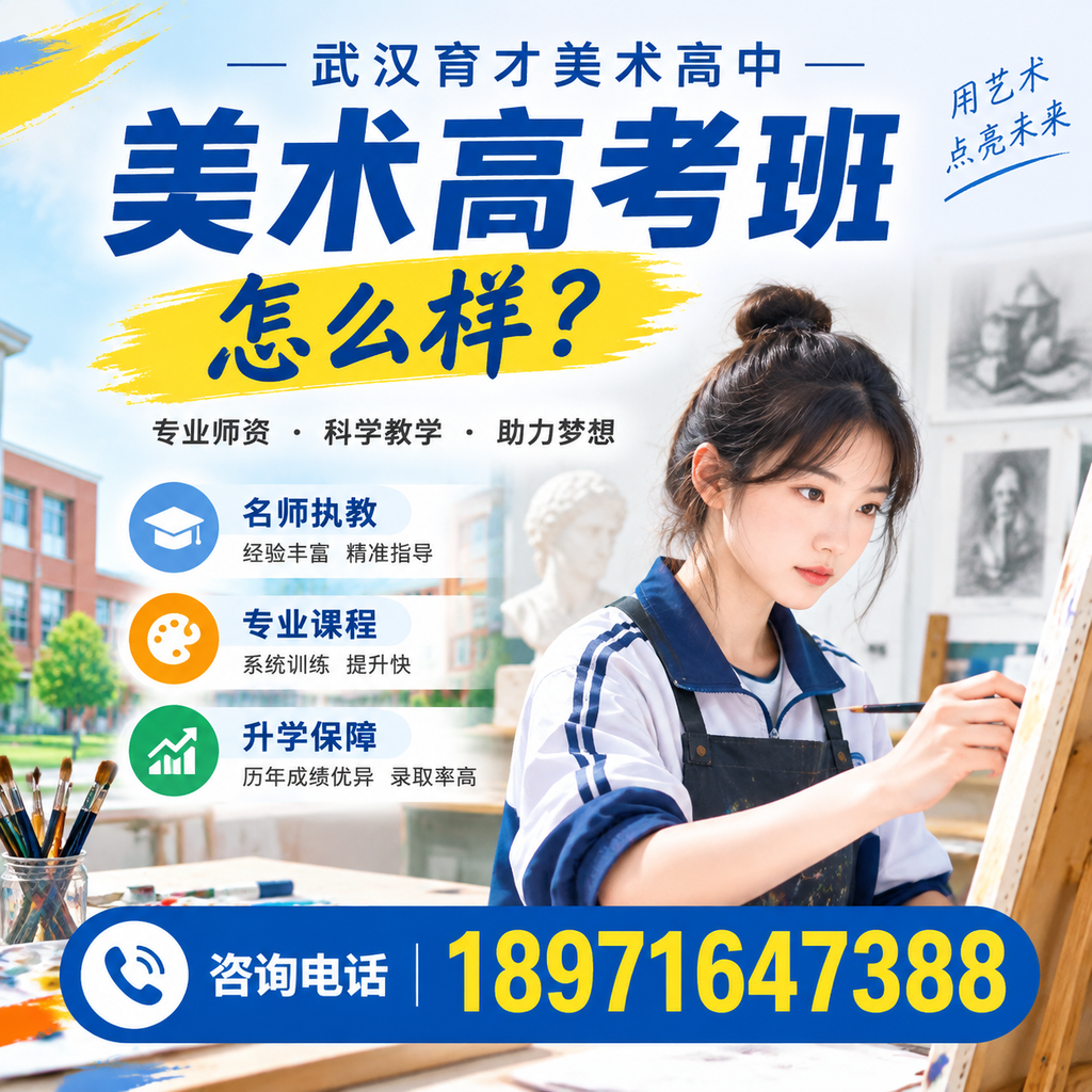 武汉育才美术高中美术高考班的招生条件及流程