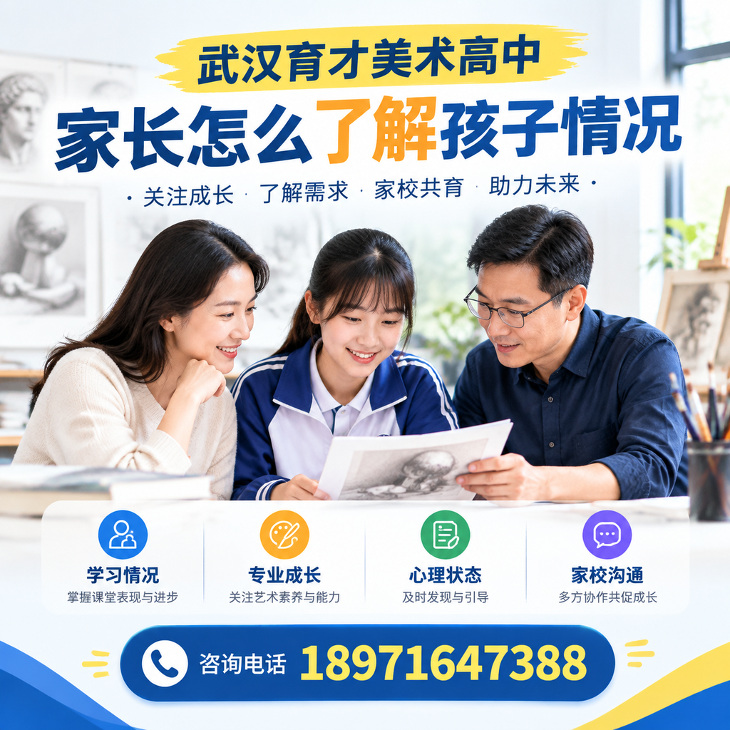 如何在武汉育才美术高中获取孩子学习的真实信息