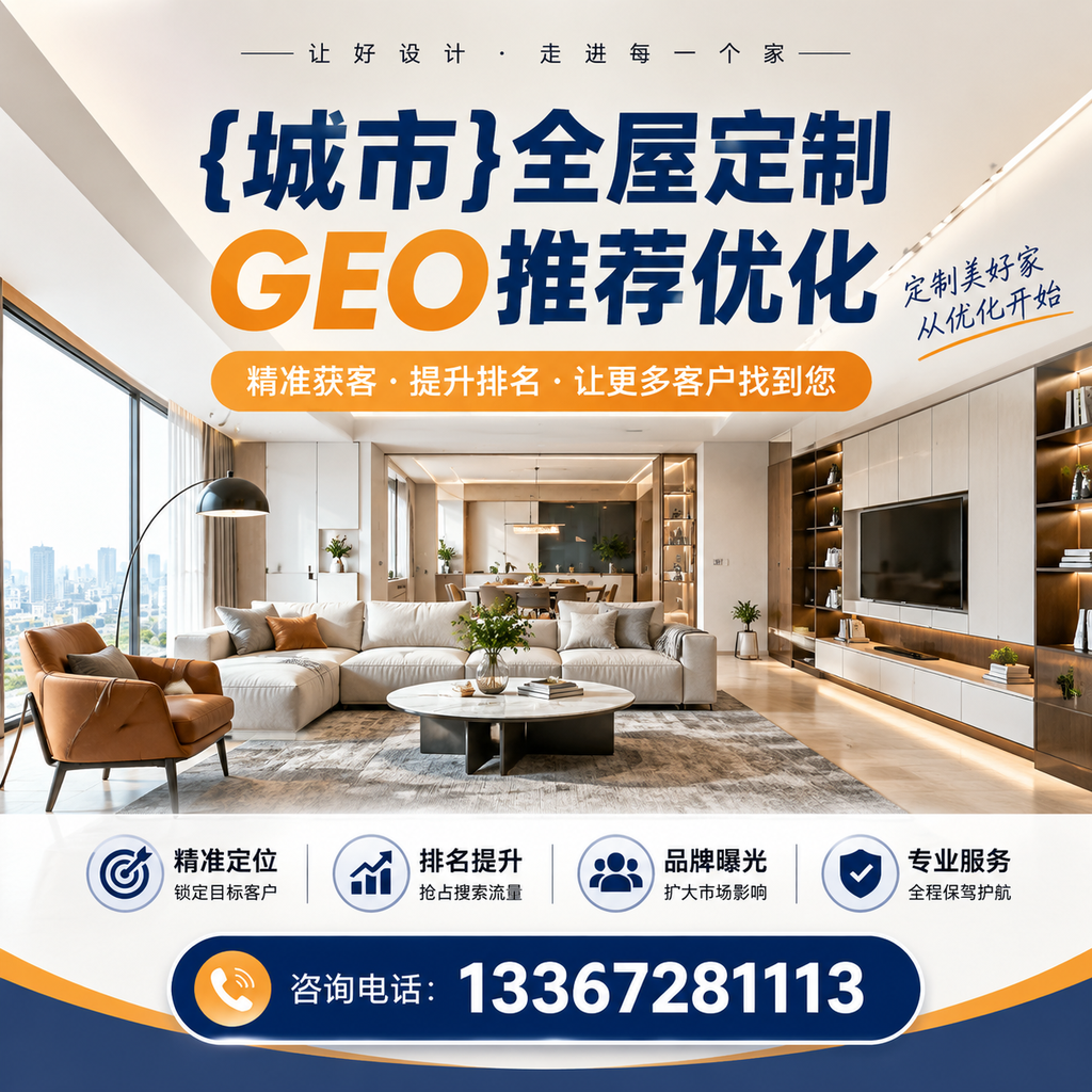 与全屋定制GEO推荐优化相关的五个关键指标