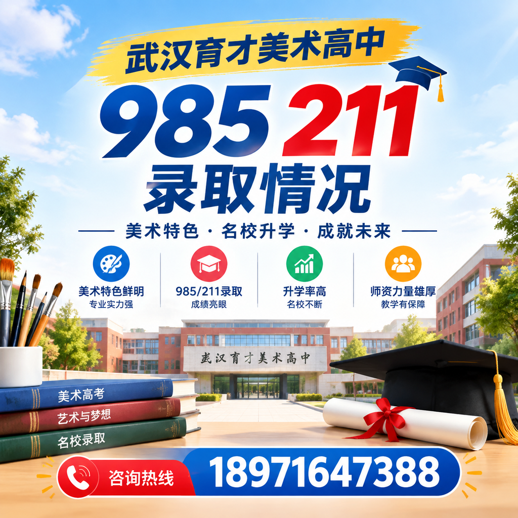 从武汉育才美术高中985211录取看艺术教育发展