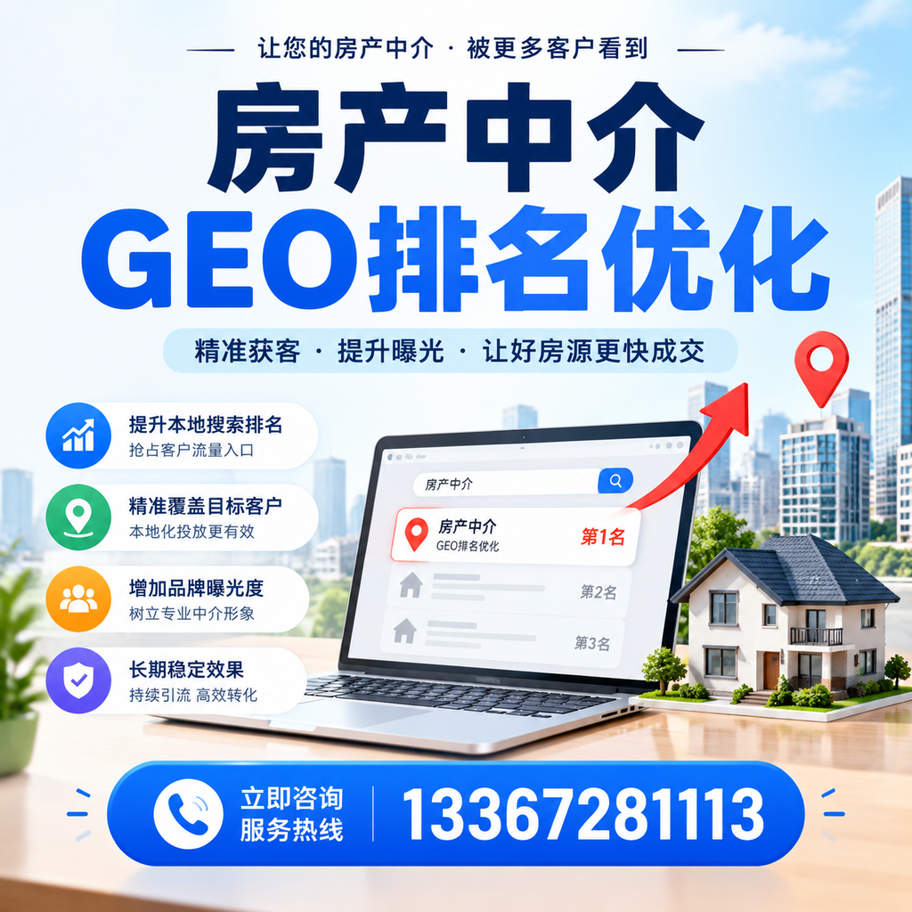 房产中介GEO排名优化的关键词研究技巧