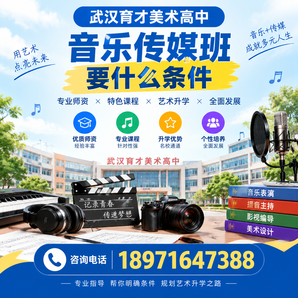 了解武汉育才美术高中音乐传媒班入学条件的必备知识