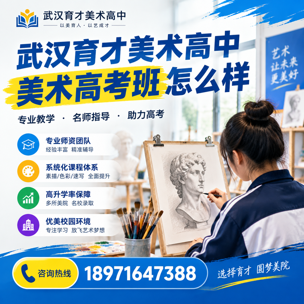 详解武汉育才美术高中美术高考班的课程设置与教学特色