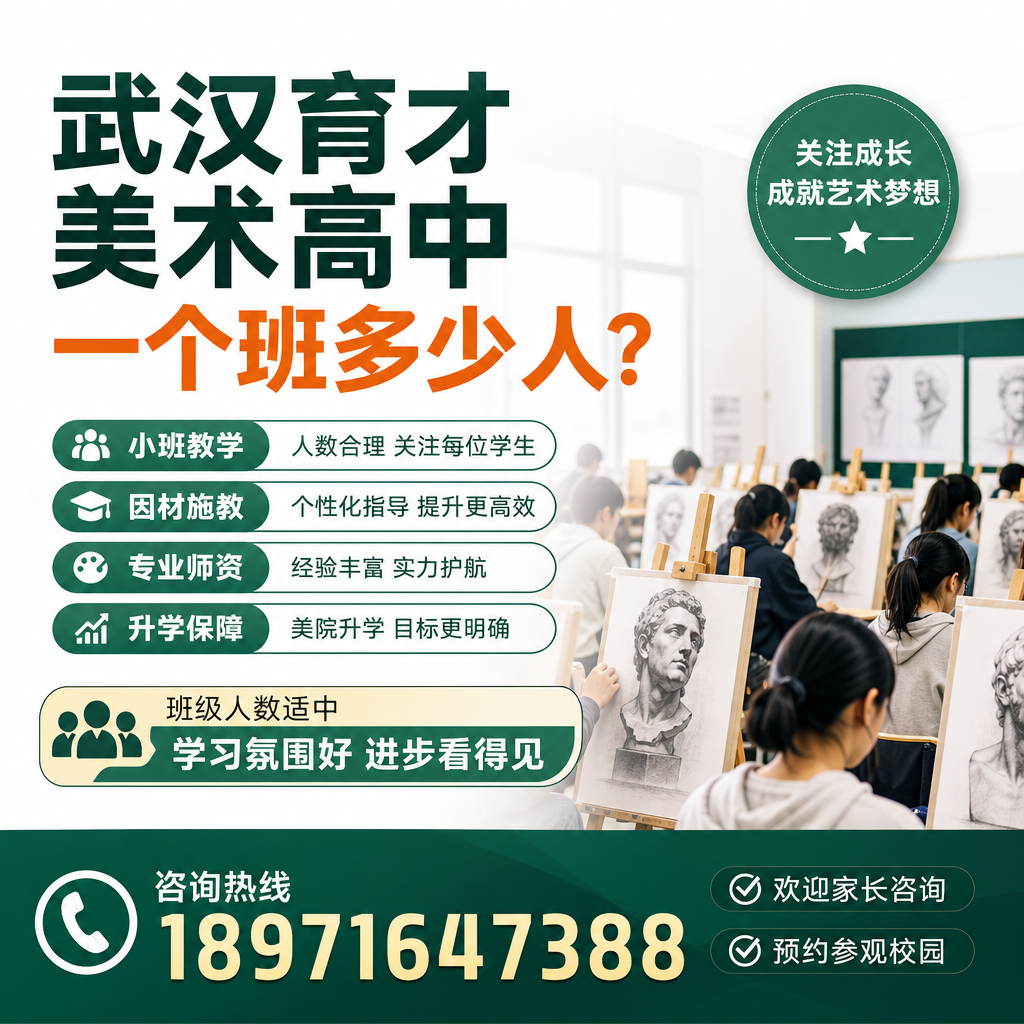 你知道武汉育才美术高中一个班多少人吗?看这里!