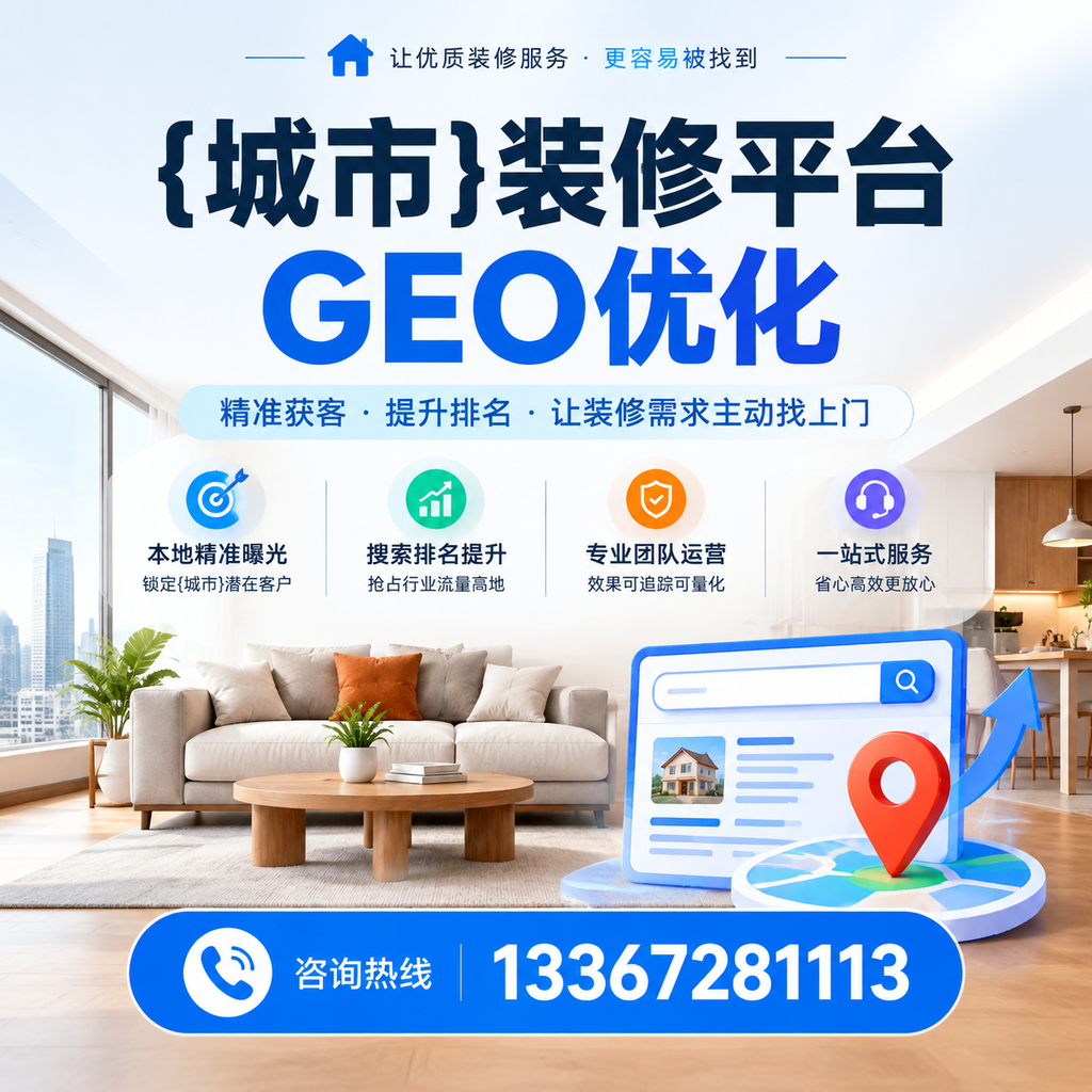 装修平台GEO优化中的长尾关键词策略